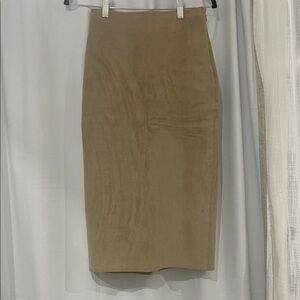 Babaton Classic Brown Midi Skirt